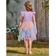 thumbnail image 5 of Vestido tutú Arshiner de tul para niñas pequeñas, color morado de verano, de 7 a 8 años, 5 of 6