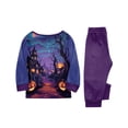 thumbnail image 4 of Family Halloween Matching PJs Set, Long Sleeve Shirt and Trousers Sleepwear Loungewear Outfits for Trick or Treat Party, 4 of 6