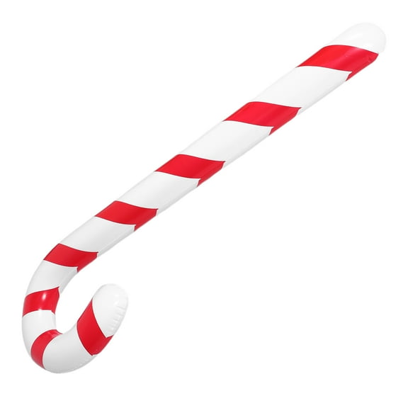 SKISUNO Oversized Inflatable Candy Cane with High Visibility Colors for Christmas Pool Floats and Displays