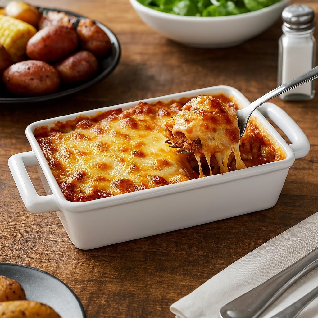 HIC Kitchen Rectangular Individual Lasagna Pan with Handles - Thumbnail 3