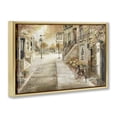 thumbnail image 3 of Stupell Industries Industrial Bicycle on Town Street Gold Floating Frame Canvas Art, 31 x 21, by Ruane Manning, 3 of 8
