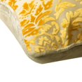 thumbnail image 2 of The HomeCentric Decorative Pillow Cover, Mimosa Yellow Throw Pillow Covers Pack of 2, 16x16 inch (40x40 cm) Burnout Velvet Accent Pillow Covers, Damask, Decorative Zippered - Mimosa Yellow Damask, 2 of 3