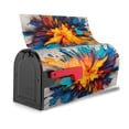 thumbnail image 3 of Naloa Colorful Paint Print Mailbox Covers Magnetic Post Box Cover Post Letter Box Cover Garden Decor-25.5x21 in, 3 of 8