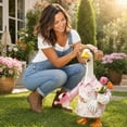 thumbnail image 6 of 23 Inch Porch Goose Outfit Set Fabric Garden Patio Decoration Seasonal Yard Ornament for Outdoor Courtyard Display, 6 of 6