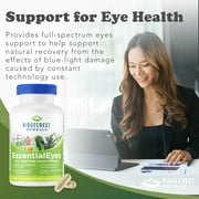 RidgeCrest Herbals EssentialEyes, Natural Eye Vitamin Supplements, Contains Lutein, Zeaxanthin, Bilberry Extract, Supports Eye and Vision Health (120 Vegan Caps, 30 Serv)