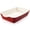 Red, variant on 9x13 inch ceramic baking pan, large deep lasagna pan, oven safe, 4.2 quart capacity, with handle, oven safe and durable, perfect for making lasagna, home décor, wedding gift.