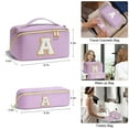 thumbnail image 3 of YOOLIFE Cosmetic Bag Makeup Travel Bag, Small Makeup Bag with Zipper Adjustable Strap Travel Make Up Organizer Case Personalized Gifts for Women, 3 of 7