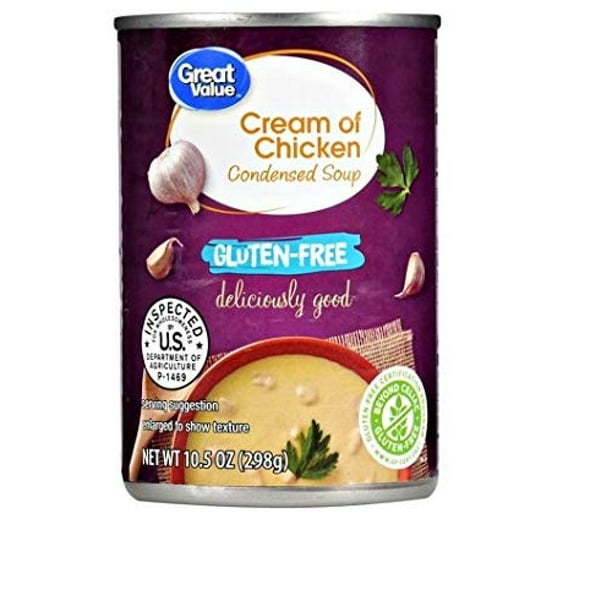 Great Value Gluten Free Cream of Chicken Condensed Soup, 10.5 oz (PACK