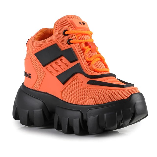 Tenis Sneakers Plataforma Casual para Mujer Anthony Wang Damson 07 Orange