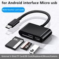 thumbnail image 2 of Card Reader, 3 in 1 USB C to USB Camera Connection Kit SD/Micro SD Card Reader, USB C to USB2.0 Female OTG, 2 of 8