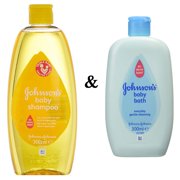Johnson's Baby Shampoo 300ml & Baby Bath 300ml Gentle Cleansing Duo Set
