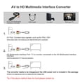 thumbnail image 3 of Cable convertidor AV CVBS soporte portátil PAL NTSC Color brillante 1080P 720P a HD Controlador convertidor de interfaz multimedia para VCR para HDTV, 3 of 8