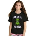 thumbnail image 3 of Funny Halloween Let Me Be Frank Crewneck T Shirts Boy Girl Teen Brisco Brands S, 3 of 6