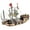 Siege Pirate Ship (About 705pcs), variant on SALYWEE Vintage Pirate Vessel Building Blocks - 860+pcs, with Cannons & Minifigures