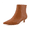 Cognac, variant on Barbi Women's Kitten Heel Dress Bootie – Soft Vegan Leather, Memory Foam Padded Insoles and Back Zipper, Spring Boots for Women