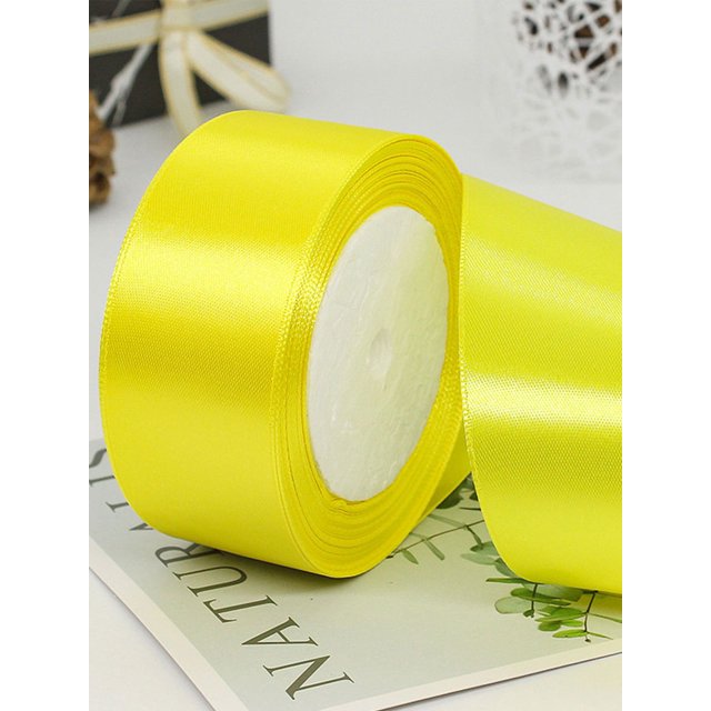 1 Roll 4cm Wide Satin Ribbon, For Hair Bow Making, Cake And Baking Decorations