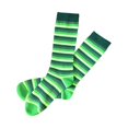 thumbnail image 1 of Medias a rayas Macarena moda informal verde irlandés Calcetines con motivo de rayas, 1 of 8
