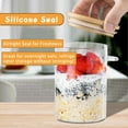 thumbnail image 2 of Overnight Oats Containers with Lids,16oz Overnight Oats Jars 4 Pack, Oatmeal Cups,Meal Prep Containers,Glass Meal Prep Containers with Lids,China Pudding Jars, 2 of 8