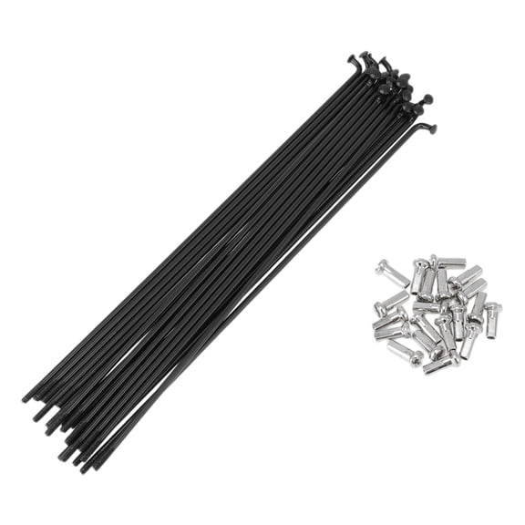 20 Set 13G Bicycle Spokes 169mm Bike Wheel Spokes 304 Stainless Steel Black