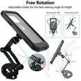 thumbnail image 2 of Bike Phone Mount, Waterproof Motorcycle Phone Mount, 360 Rotatable Bike Phone Holder for iPhone 13/12/11/pro Max/pro/Mini/se/xs/xr, All 4.7"-6.7" Cell, 2 of 5