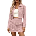 thumbnail image 3 of Sentmoon 2 Piece Outfits for Women Set, Fringe Western Style Top with Pants, Cowgirl Casual Suit for Party S-2XL, 3 of 9