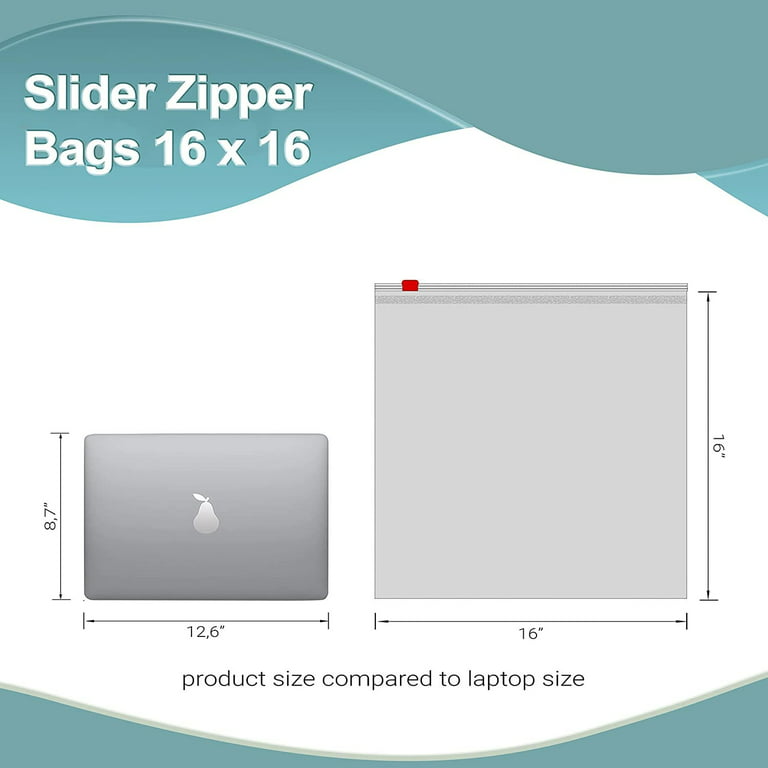  Clear Plastic Reusable Zip Bags - Bulk GPI Case of