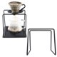 thumbnail image 4 of Vierta sobre el soporte de café Goteo de la taza de metal de la taza de filtro de café reutilizable (negro), 4 of 6
