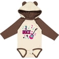 thumbnail image 3 of Inktastic I Rock with Guitar Microphone and Music Notes Boys or Girls Long Sleeve Baby Bodysuit, 3 of 5