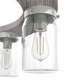thumbnail image 5 of Hunter - Devon Park 6-light Brushed Nickel, Large Chandelier, Dimmable, Rustic Style, Wagon Wheel Shaped, for Bedrooms, Dining, Living Rooms - 19211, 5 of 9