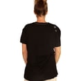 thumbnail image 3 of P.J. Salvage Womens Embroidered Pajama Sleep T-shirt, Black, Small, 3 of 5