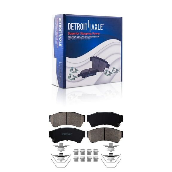 Detroit Axle - Front Brake Pads for Ford Fusion Mazda 6 Mercury Milan Lincoln MKZ Zephyr Ceramic Brake Pads Replacement