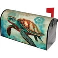 thumbnail image 2 of Sea Turtle Beach Ocean Animals Magnetic Mailbox Covers, Mail Wraps Garden Yard Home Decor for Outdoor Standard Size 21x18 in, 2 of 6