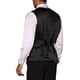 thumbnail image 3 of Chaleco sin mangas brillante de lentejuelas INSPIRE CHIC para hombre, corte ajustado en V, fiesta disco, corbata de moño, 2XL rojo, 3 of 5