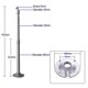 thumbnail image 3 of Capacidad de aluminio del soporte 15kg del soporte de pared del techo del proyector universal de los 20-40cm, 3 of 5