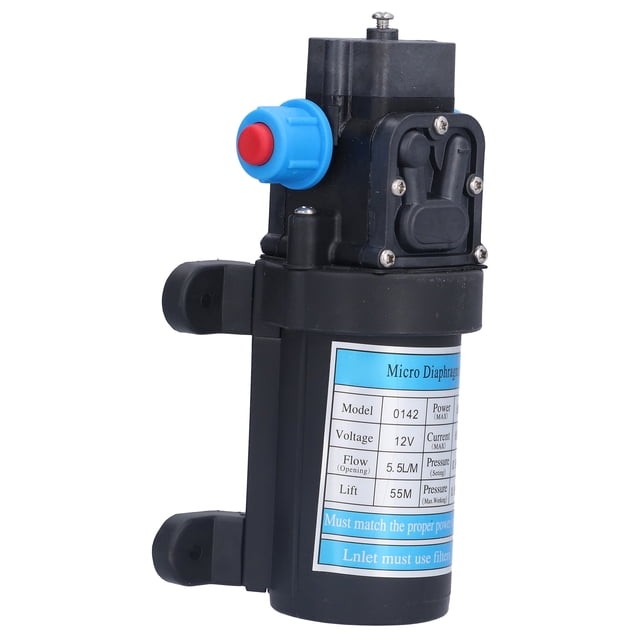 Bombas De Autoaspiración, Bomba Eléctrica De Microdiafragma CC De Alta Presión Cabezal De 180.4 Pies 80W Para Lavado De Autos Para Rociar Pesticidas Para Regar Flores