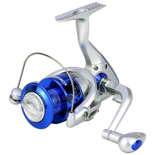Carrete Giratorio Hugtrwg Pesca Con Rodillo Portátil Metal Relación 5:5:1