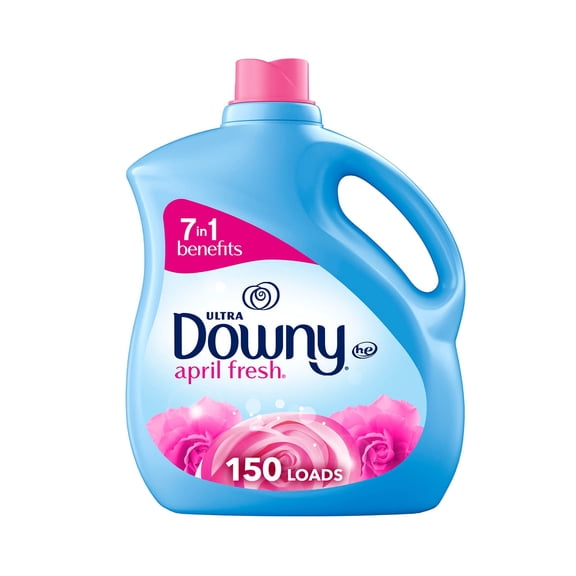 2X - Downy Fabric Softener Liquid, April Fresh Scent, 111 Fl Oz, 150 Loads