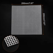Plastic Mesh Canvas Sheets Blank Canvas White for Embroidery Needlepoint, Knit Crochet Yarn Crafting, 7.87x7.87