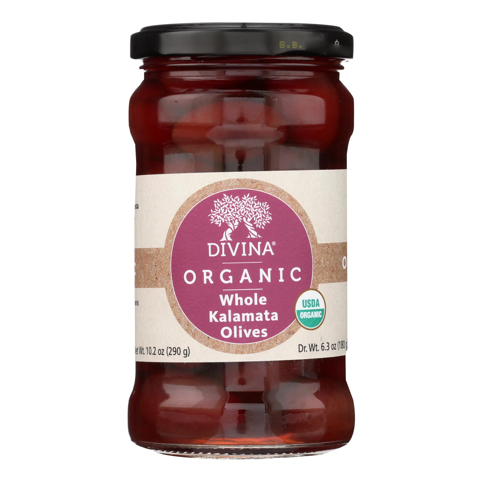 Divina Whole Organic Kalamata Olives 10 oz