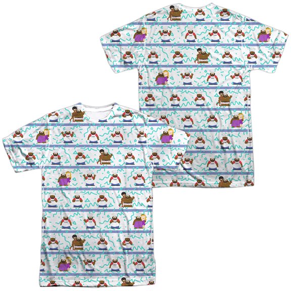 South Park Chef Vibing Unisex Adult Front and Back Sublimated T Shirt,White, 3X-Large