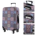 thumbnail image 5 of Purple Ethnic Geometric Patchwork Pattern Luggage Cover Fashion Suitcase Cover Baggage Covers Fit 25-28 Inch Luggage (Go Travel), 5 of 5