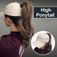thumbnail image 5 of Gorra de béisbol GIFTGET «IN MY MOM ERA» de color beige con agujero alto para cola de caballo, 5 of 7
