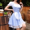thumbnail image 3 of Vestido de manga corta para mujer traje tradicional bávaro disfraz informal de Oktoberfest, 3 of 9