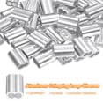thumbnail image 3 of 60Pcs Aluminum Crimping Loop Sleeve for 1/4" Diameter Wire Rope, Double Ferrule Wire Rope Sleeve for Cable Line End, 3 of 6