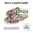 thumbnail image 6 of Haiem Vintage Coffee Print Women's Fuzzy Memory Foam House Slipper Cozy Home Footwear Non-slip Winter Slippers-39/40, 6 of 7