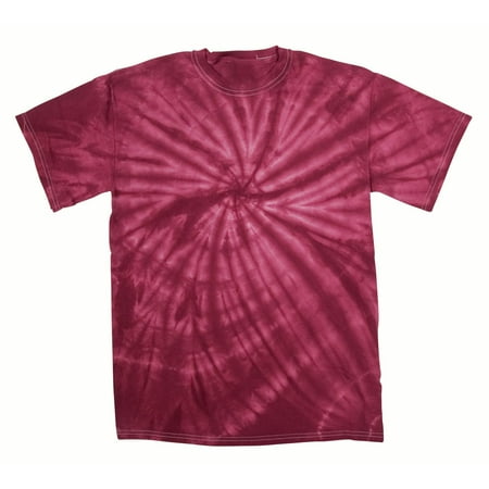 Faded Cyclone Scattered Pattern Design Unisex Adult Tie Dye T-Shirt
