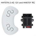 thumbnail image 5 of Arkzeo HH707K-2.4G 6V 12V Receiver for Children Electric Car 2.4G Bluetooth Transmitter HH707K 6V and HH670Y RC, 5 of 8