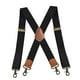thumbnail image 5 of Tirantes para hombre con 4 ganchos a presión de 3,5 cm de ancho Pantalones casuales ajustables Tirantes Tirantes elásticos para grandes y altos , negro Fernando tirantes para hombre, 5 of 8