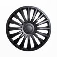 thumbnail image 1 of Alpena Austin Black Wheel Covers – Set of 4, European-Made Hubcaps – 17-Inch Universal Fit, 1 of 8