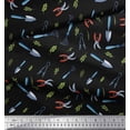 thumbnail image 3 of Soimoi Black Cotton Duck Fabric Garden Tool Hardware Printed Fabric 1 Yard 44 Inch Wide, 3 of 3